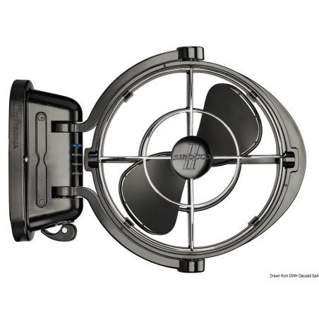Ventilateur Caframo Sirocco noir 12/24 V