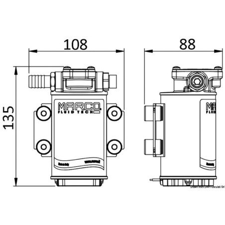 Electropompe pour huile transv./changement 24 V