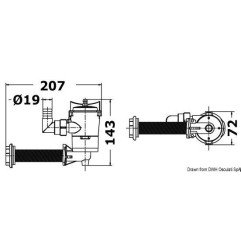 Pompe cloison 90° d'aération Europump