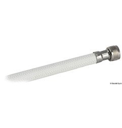 Tuyau douche armé en nylon blanc 4 m