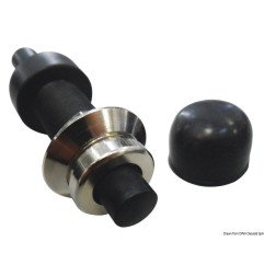 Bouton étanche en laiton noir