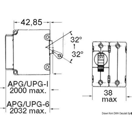 Interrupteur AIRPAX automatique magnéto 5 A 80 V