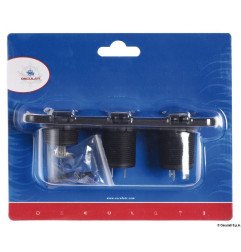 Voltmètre numérique prise double, USB prise encastrement.