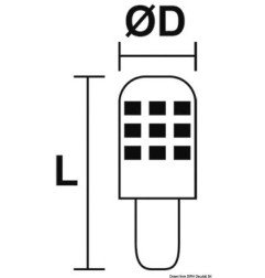 Ampoule LED SMD 12/24 V 3 W