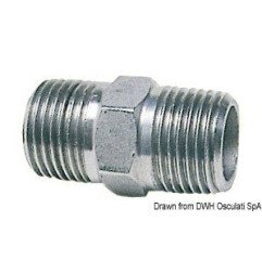 Niple double inox 1"1/4 Osculati - Niples doubles - discount-nautic...