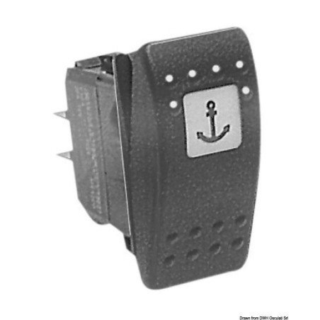Interrupteur ON-ON 2 ampoules blanches 12 V