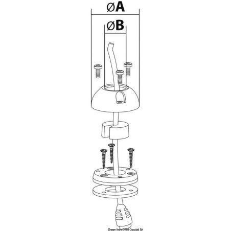 Presse-étoupe Scanstrut inox 9/14 mm trou grand