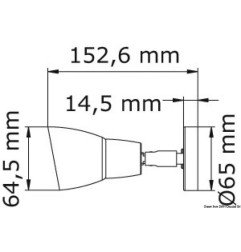 Spot LED boîtier en inox