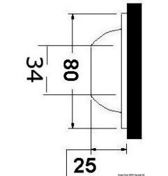 Projecteur sous-marin à LED 4 W RGBW OSCULATI