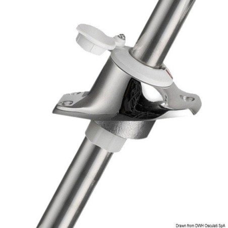 Hampe rétractable AISI 316 feu plastique blanc OSCULATI
