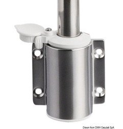 Hampe Compact en inox 60 cm feu blanc extractible à paroi
