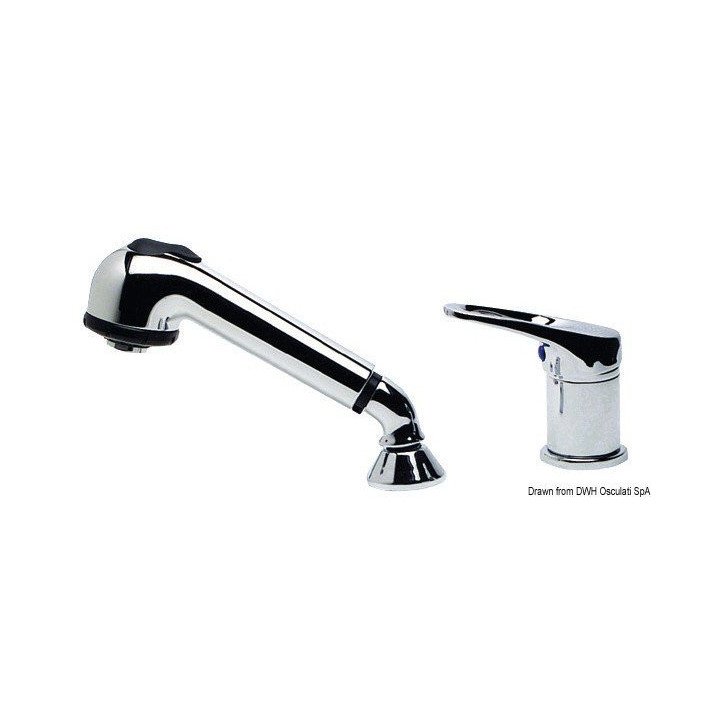 Mélangeur monocommande + Coffret douche amovible Olivia