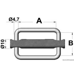 Boucle inox 25 mm