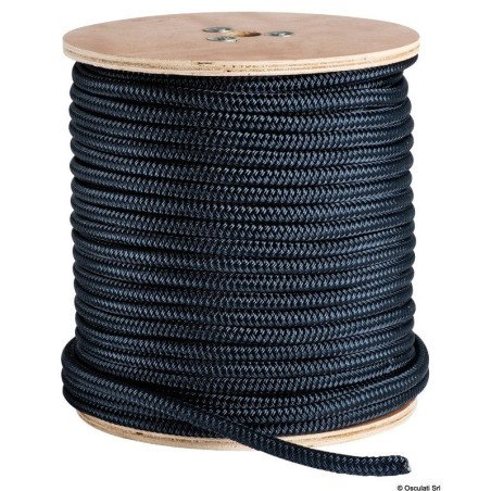 Double tresse bleue 24 mm