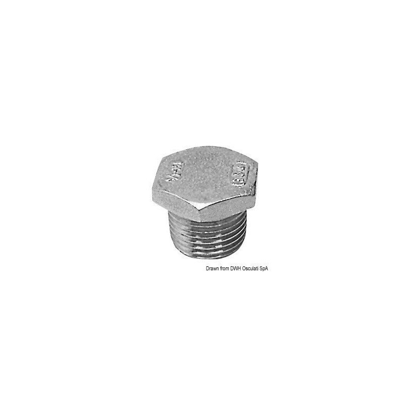 Bouchon mâle inox 2" Osculati - Bouchons mâles - discount-nautic.com