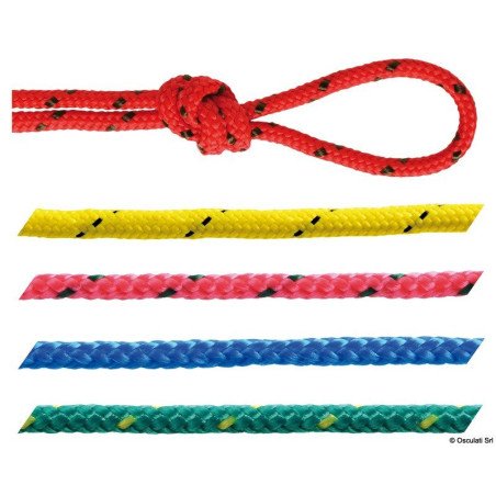 Tresse polypropylène couleurs vives vert 12 mm
