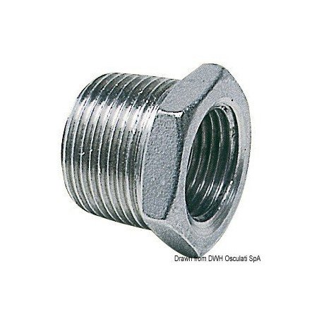 Réducteur mâle/femelle 1"1/2 x 1"1/4 INOX Osculati - Réducteur mâle...