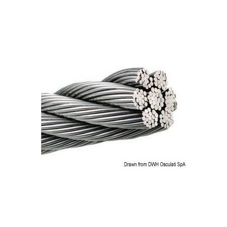 Câble inox AISI 316 133 fils 7 mm