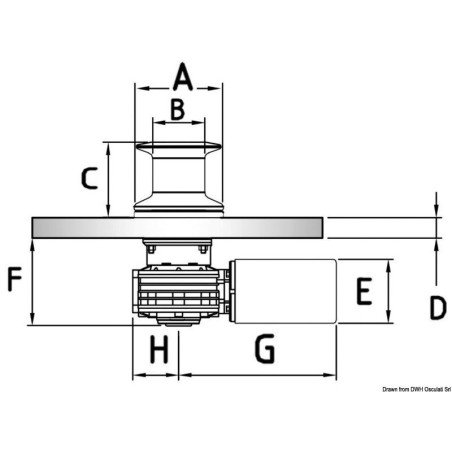 Treuil Italwinch Heron 1700 W - 24 V de touage