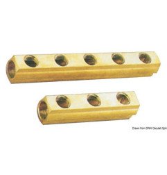 Collecteur linéaire 3 voies 1"1/4 x 1/2" Osculati - Collecteurs lin...