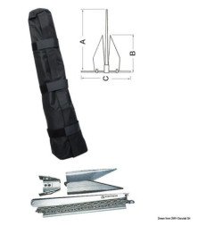Sac d'arrimage ancre 914 mm Osculati - Ancre FORTRESS démontable - ...