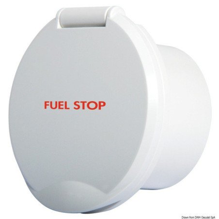 Bloc ABS blanc Classic Evo avec mention FUEL STOP Osculati - Bloc e...