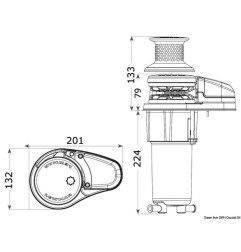 Kit guindeau VX1L 12V 800W 8mm sans poupée