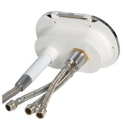 Boîtier coffret douche blanc tuyau en nylon 4 m