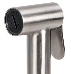 Boîtier douchette de pont Classic Evo Inox avec douchette inox Tige...