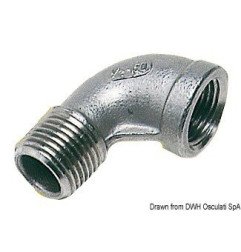 Raccord coude 90° mâle/femelle 1/2" INOX Osculati - Raccord coudé à...