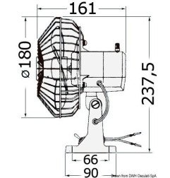 Ventilateur orientable TMC 12 V