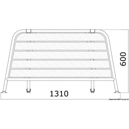 Passerelle arrière 1310 mm