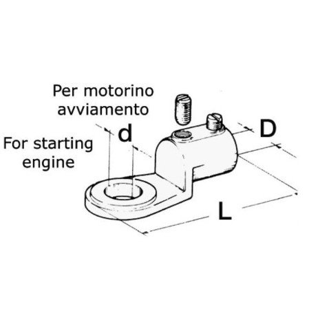Cosse pour Câble 50 mm²