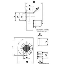 Ventilateur centrifuge 24 V 120 W 6 A LD