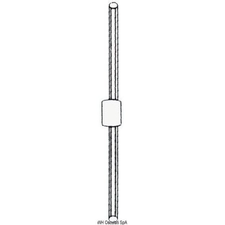 Barre à roue inox poli miroir 6 branches 700 mm