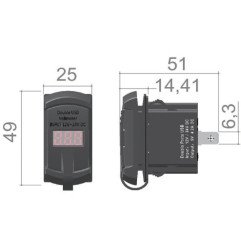 Prise de courant avec double USB