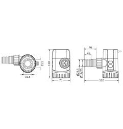 Pompe fond cale automatique Europump Next Generation 1100 24V - Eu...