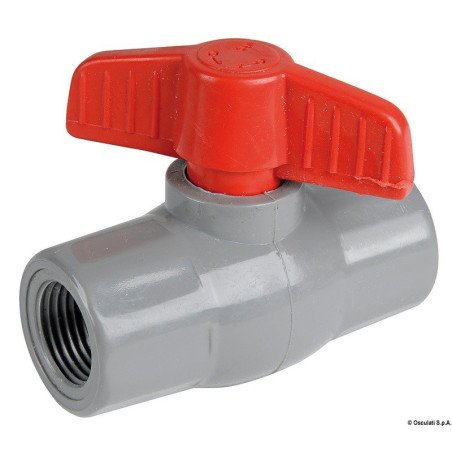 Vanne à bille polypropylène/nylon 3/4" Osculati - Vanne à bille fem...