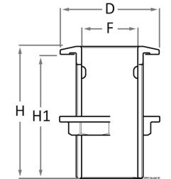 Passe-coque en bronze GUIDI 3/4"