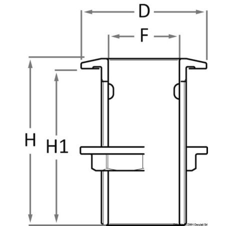 Passe-coque en bronze GUIDI 3/4"