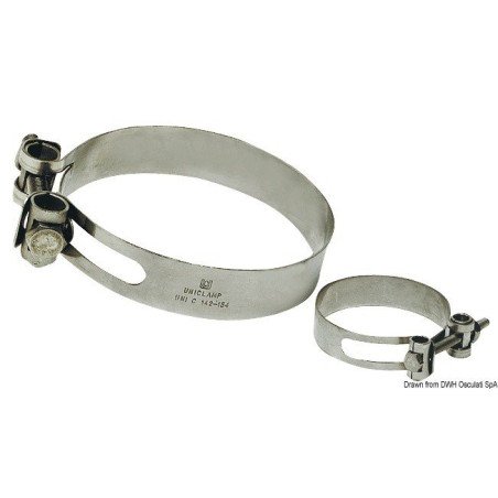 Collier de serrage Heavy Duty AISI 316 250/262 mm Osculati - Collie...