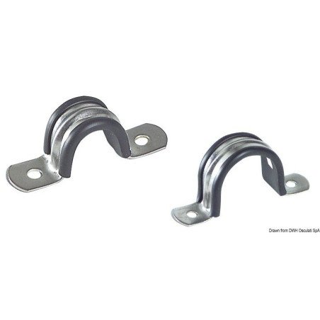 Cavalier serrage caoutchouté AISI 304 46 mm Osculati - Cavaliers de...