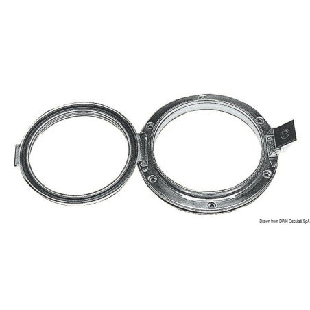 Hublot Vemefa inox poli miroir 150 mm Osculati - Hublots VEMEFA - d...