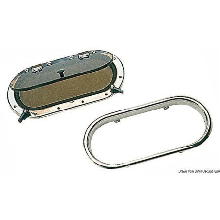 Hublot ovale en INOX AISI316 SCM 410 x 210 mm SCM Marine Equipment ...
