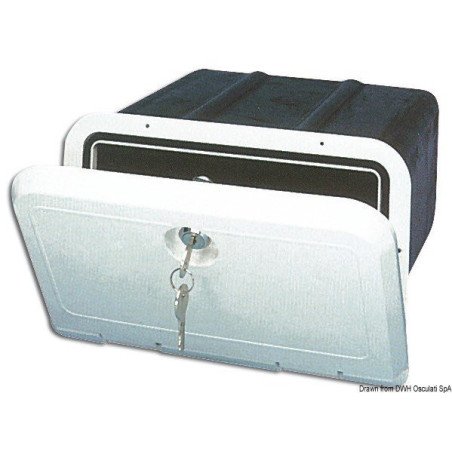 Niche fourre-tout 285 x 180 x 260 mm avec serrure Lofrans - Niche f...