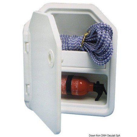 Niche double p. extincteur ABS blanc Osculati - Niche à double com...