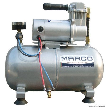 Compresseur pour avertisseur 24 V Marco - Avertisseur MARCO en lait...