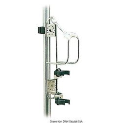 Etrier inox porte-bouée couronne + balise lumineus Osculati - Etrie...