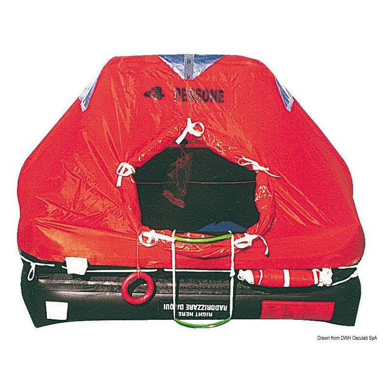 Radeau professionel Med-Sea valise ABS 8 places Osculati - Radeaux ...