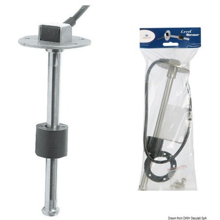 Capteur niveau vertical inox 316 240/33 Ohm 80 cm Osculati - Capteu...
